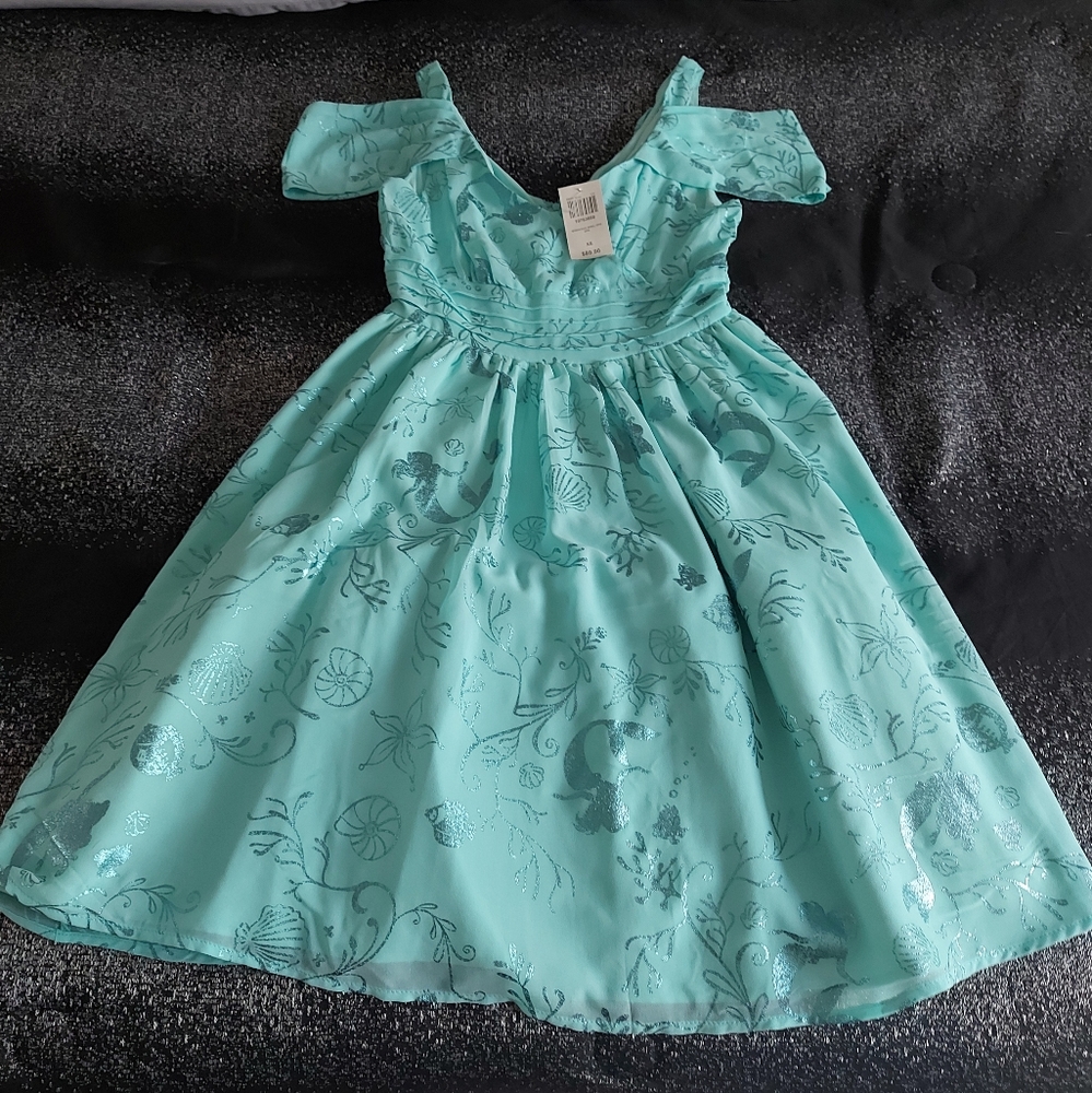 Disney Ariel/Little Mermaid Cold Shoulder Dress
